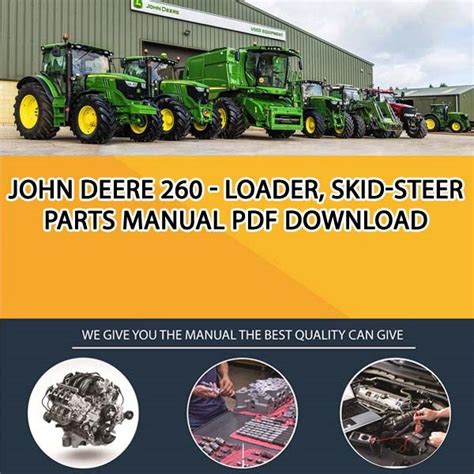 repair manual for 260 john deere skid steer|john deere 260 parts manual.